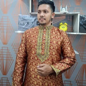 BS- Code : Katan 206 ( Gold Mehroon )